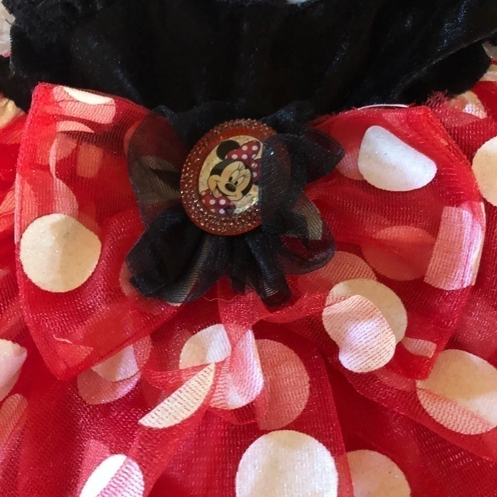 Disney monni mouse red black baby halloween costume